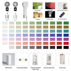 Ventilador de Iones Negativos Recargable Personalizado, Ventilador de Mano Mini Plegable con Gancho de Metal, Alimentado por USB con Batería de Litio, para Uso en el Automóvil y al Aire Libre - Product Image 4