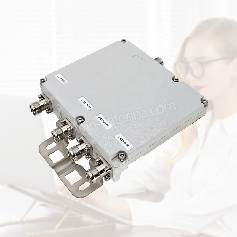 5G 698 3800MHz RF Quadplexer Combiner