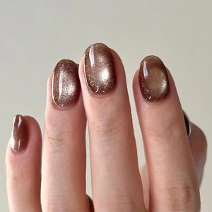 NUEVO Cat Eye Press-On <span class=keywords><strong>Uñas</strong></span> artificiales Corto Medio Largo Medio 3D Puntas de <span class=keywords><strong>uñas</strong></span> de gel suave <span class=keywords><strong>Uñas</strong></span> acrílicas suaves - Product Image 6