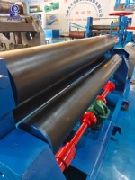 Machine à cintrer les tôles universelle symétrique à 3 rouleaux W11 20x2500 pour tôles en acier au carbone et en acier inoxydable