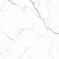 Carreaux de sol en porcelaine de luxe modernes 60x60cm, effet marbre, blanc brillant, antidérapants, application villa