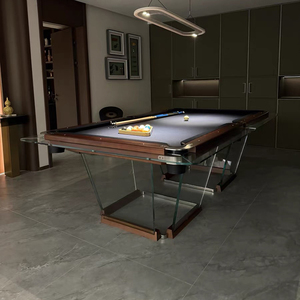 Chuyên Nghiệp 7ft 8ft 9ft Acrylic Bàn Hồ Bơi Nhà Snooker Bida Rắn Gỗ Đệm Thủy Tinh 9 Bóng 8 Bóng Bàn Hồ Bơi - Product Image 3