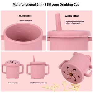 Ensemble de plateaux à repas pour bébé Assiette à succion en silicone en forme de renard Ensemble de vaisselle pour bébé en silicone comprenant un bol, une fourchette et une cuillère - Product Image 5