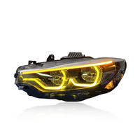 Phares Auto V2 IKON pour BMW Série 4 F32 F36 F80 F82, lampes avant bicolores 13-20, LED modifiées jaune/blanc, interrupteur DRL