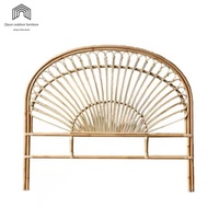 Lit de Princesse Créatif au Design Moderne avec Écran en Rotin en Forme de Pétale, Tête de Lit en Bois Massif, Modèle Dazhi QY-TY 1,2 m pour Hôtels et Gîtes