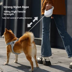 Yeni Pet otomatik geri çekilebilir yastıklı plastik tasma açık yürüyüş yansıtıcı katı köpek taşınabilir Pet malzemeleri kurdela moda - Product Image 1