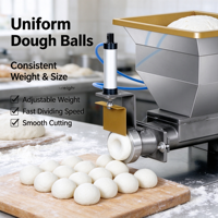 Diviseuse de pâte pneumatique commerciale haute capacité à prix d'usine, machine à couper la pâte pour salle à manger, machine à former des boules de pâte rondes