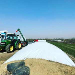 Beyaz ve siyah Panda filmi tarım plastik oksijen bariyeri silaj Bunker kapak 5mil ve 6mil silaj kaplama - Product Image 1