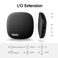 Android TV Box Tanix A3 Android 10.0 Allwinner H313 TV Box HD2.0 4K con WiFi 2.4G