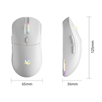 Ratón Inalámbrico para Juegos RGB de 12000 DPI / Doble Conexión 1K + 2.4g + Ratón con Cable para Oficina y Computadora