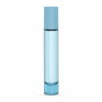 Flacon roll-on en verre bleu personnalisé 10 ml pour sérum cosmétique ou parfum