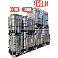 Réservoir IBC en acier inoxydable 304 316 de qualité alimentaire de 500l 1000l 1500l, réservoirs IBC, conteneurs IBC