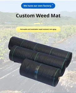 Toile de paillage noire en PP pour l'élimination des mauvaises herbes dans les vergers agricoles et <span class=keywords><strong>film</strong></span> de couverture du sol - Product Image 6