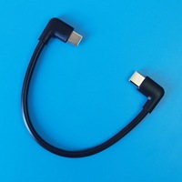 15cm 20cm 25cm 30cm 50cm 90 Degrés Coude Type C à Type C Convertisseur Adaptateur Câble 60W Puissance Charge Données Fil