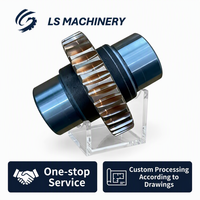 LS03-066 Kit d'engrenages à vis sans fin en acier inoxydable pour usinage CNC de précision, comprenant roue à engrenages, pièces d'engrenage et arbre à vis sans fin pour robot