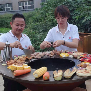 AHL Corten Steel Bbq Grill Charcoal <strong>Camping</strong> <strong>Fire</strong> Grill <strong>Camping</strong> Outdoor <strong>Fire</strong> <strong>Pit</strong> - Product Image 6