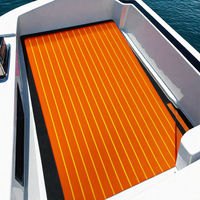 Carreaux de pont de bateau en faux teck en mousse EVA série orange tapis marin auto-adhésif bateaux jet-skis sièges de réfrigérateur gymnases UV