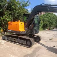 Mini-excavatrice sur chenilles multifonctionnelle de 8 tonnes de marque coréenne Develon DX60E DX75 DX80D pour la construction