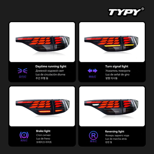 TYPY for 2006-2015 Toyota Previa rear <b>light</b> assemblies modification with <b>dragon</b>-scale-style LED sequential indicators - Product Image 4