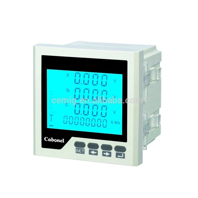 Cemig H Series Digital Multi Function Harmonic Meter 3-Phase LCD Screen Display Energy Meter
