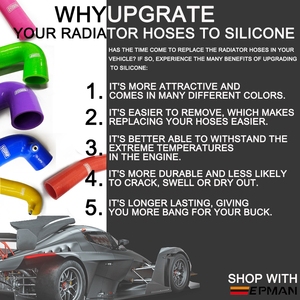 EPMAN Silicone Intercoole Turbo tubo di aspirazione radiatore per <span class=keywords><strong>Peugeot</strong></span> <span class=keywords><strong>206</strong></span> 1.6/2.0 per <span class=keywords><strong>Peugeot</strong></span> <span class=keywords><strong>206</strong></span> 1.4 - Product Image 6