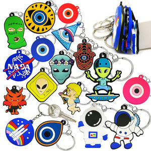 2D ПВХ брелоки для взрослых: Космос и Злой Глаз, Ракета НАСА, Космонавт с Злым Глазом, для всех возрастов, оптом, на заказ, подвеска для сумки - Product Image 1