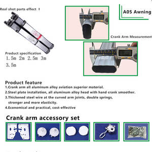 Tamaño pequeño 2x1,5 3x1,5 3x2 Toldo telescópico manual o automático Toldo de ventana <span class=keywords><strong>para</strong></span> el hogar Sala de estar Patio Toldo - Product Image 4