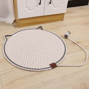 Hennep Handgeweven Kattenkrasbord Krasbestendig Kussen, Slijtvast Krasbestendig Kattenspel En Rustpad - Product Image 4