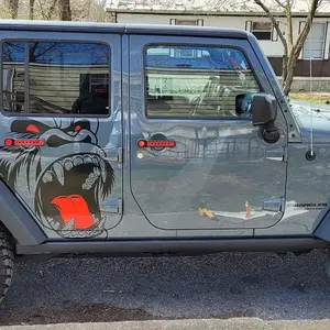 สติ๊กเกอร์ติดรถยนต์ลายกอริลลาคิงคอง ดีไซน์วินเทจ กรันจ์ สำหรับรถ SUV ขนาดใหญ่ ติดข้าง ฝากระโปรง ประตู รถกระบะ รถบรรทุก วัสดุไวนิล - Product Image 2