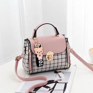 Bolsos de Mano a Cuadros para Mujer, Estilo Coreano, Bolso de Hombro Cruzado, Bolso Tote - Product Image 3