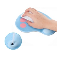 Tapis de souris personnalisé en tissu, motif dessin animé, confortable, avec repose-poignet en gel, pour le jeu, le PC, le bureau et la maison