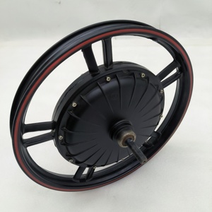 Motor de bicicleta eléctrica de 18 pulgadas sin escobillas sin dientes 500W 800W Motor de acero magnético cubo de rueda trasera motor de accionamiento trasero - Product Image 4