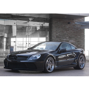 Kit de Carrocería Ancha Serie Negra R230 para SL63 SL55 Benz R, Incluye Parachoques Delantero y Trasero, Alerón, Cubierta de Motor y Faldones Laterales - Product Image 3