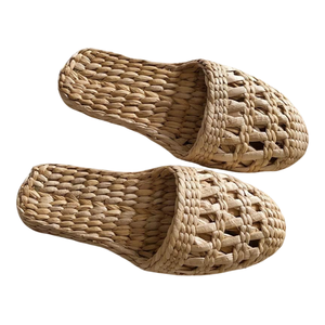 Zapatillas Seagrass Water Jacinto Sandalias para mujer Zapatillas Ecológico Moda de Vietnam Tela de algodón personalizada - Product Image 1