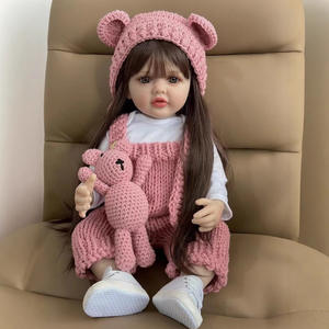 <span class=keywords><strong>Poupée</strong></span> Bébé Nouveau-Né <span class=keywords><strong>Reborn</strong></span> en Silicone de 24 Pouces, Réaliste, Corps en Tissu Grand, <span class=keywords><strong>Poupée</strong></span> de Tout-Petit pour Filles, Jouet Modèle de Mode - Product Image 4