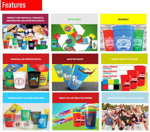 Gobelets en plastique, gobelets promotionnels, gobelets personnalisés à prix avantageux, gobelets de stade, gobelets en plastique pour bière, mariage, fête, événement avec logo, fabriqués au Vietnam - Product Image 5