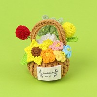 Vas Bunga Mini Dekoratif - Anyaman Tangan Hadiah Hari Guru Tanaman Pot Kecil Dekoratif