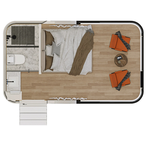 Meilleure vente Cabine portable moderne Apple Maisons capsule spatiale Maison mobile préfabriquée durable de haute qualité à bas <span class=keywords><strong>prix</strong></span> à vendre - Product Image 5