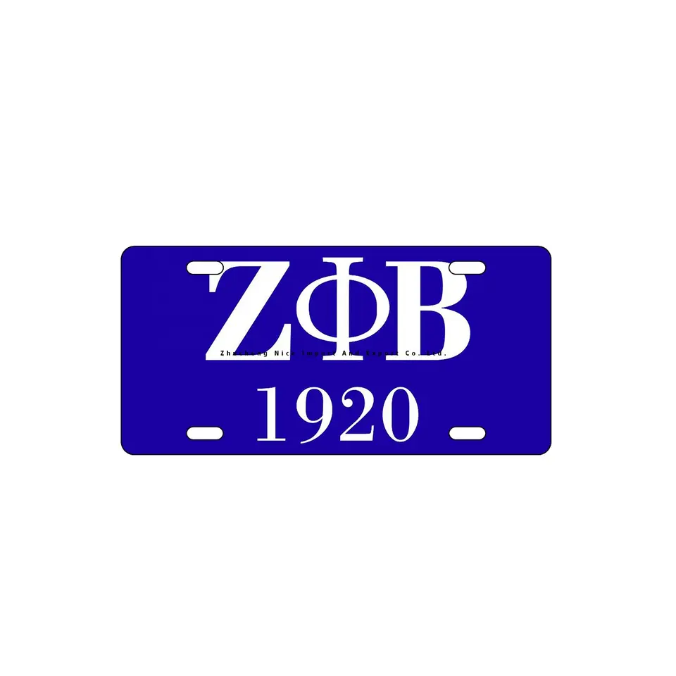 Лидер продаж, 1920 рамки номерного знака на заказ, высокое качество, zeta phi beta, автомобильный номерной знак