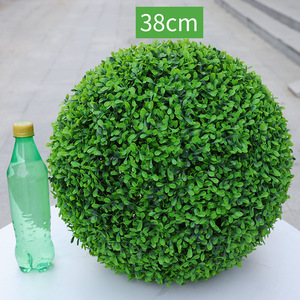 Boule suspendue artificielle <span class=keywords><strong>de</strong></span> taille mixte, boule <span class=keywords><strong>de</strong></span> <span class=keywords><strong>buis</strong></span> artificielle pour la décoration <span class=keywords><strong>de</strong></span> la maison et du jardin - Product Image 5