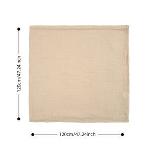 Couverture d'emmaillotage pour bébé avec logo personnalisé, en <span class=keywords><strong>coton</strong></span> <span class=keywords><strong>de</strong></span> bambou certifié OEKO-TEX, 120x120cm, coffret cadeau, couverture d'emmaillotage en mousseline douce pour nouveau-né - Product Image 2