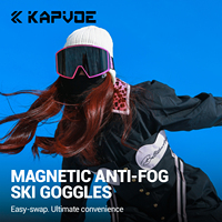 Nouvel arrivage de lunettes de ski OEM double lunettes de sport de neige coupe-vent protection UV400 cadre en PC lunettes de snowboard en vente