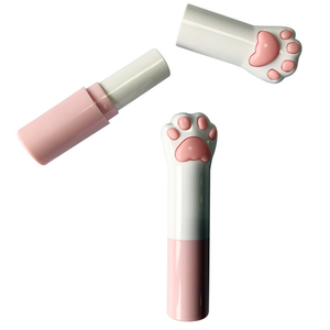 Cilindro de contenedor de bálsamo labial de plástico vacío blanco para tratamiento de superficie de serigrafía de cosméticos - Product Image 4