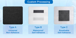 Pansement absorbant en fibre de carbone activée, pansement <span class=keywords><strong>au</strong></span> <span class=keywords><strong>charbon</strong></span> de bois avec ions d'argent, pansement <span class=keywords><strong>au</strong></span> carbone avec argent - Product Image 3