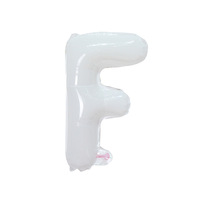 Vente en gros 16 pouces mince corps blanc A-Z lettre ballon en papier d'aluminium décoration fête corps mince lettre ballon