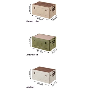 Chất Lượng Cao Có Thể Gập Lại Ngoài Trời Lưu Trữ Hộp Kích Thước Lớn Side-Mở Cắm Trại & Xe Tổ Chức Bền Di Động Lưu Trữ Giải Pháp - Product Image 6