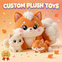 Jouets en peluche écureuil personnalisés OEM ODM, animaux de la forêt d'automne en peluche, vente en gros, cadeau pour enfants