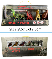 Boîte cadeau portable en PVC pour jouets modèles d'animaux dinosaures pour enfants, ensemble de jeu d'imitation DIY