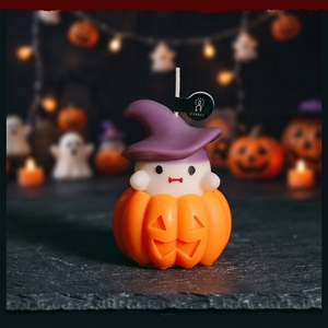 Candela Profumata a Forma <span class=keywords><strong>di</strong></span> Zucca <span class=keywords><strong>di</strong></span> Halloween, in Cera <span class=keywords><strong>di</strong></span> Soia, Aromaterapia Artigianale, Arancione 3D, Decorazione per la <span class=keywords><strong>Casa</strong></span>, Regali per Feste, Doni Unici per le Festività - Product Image 2