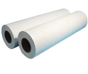 Pemasok kualitas Cina kertas Transfer harga rendah 60gsm 72 "400m kustomisasi kertas cetak polimer grosir fleksibel cepat kering